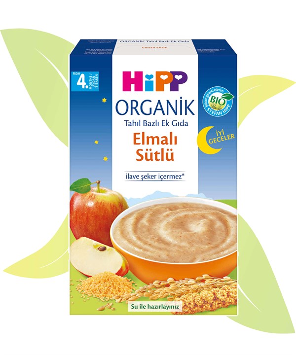 Hipp Organik İyi Geceler Sütlü Elmalı Gıda 250g